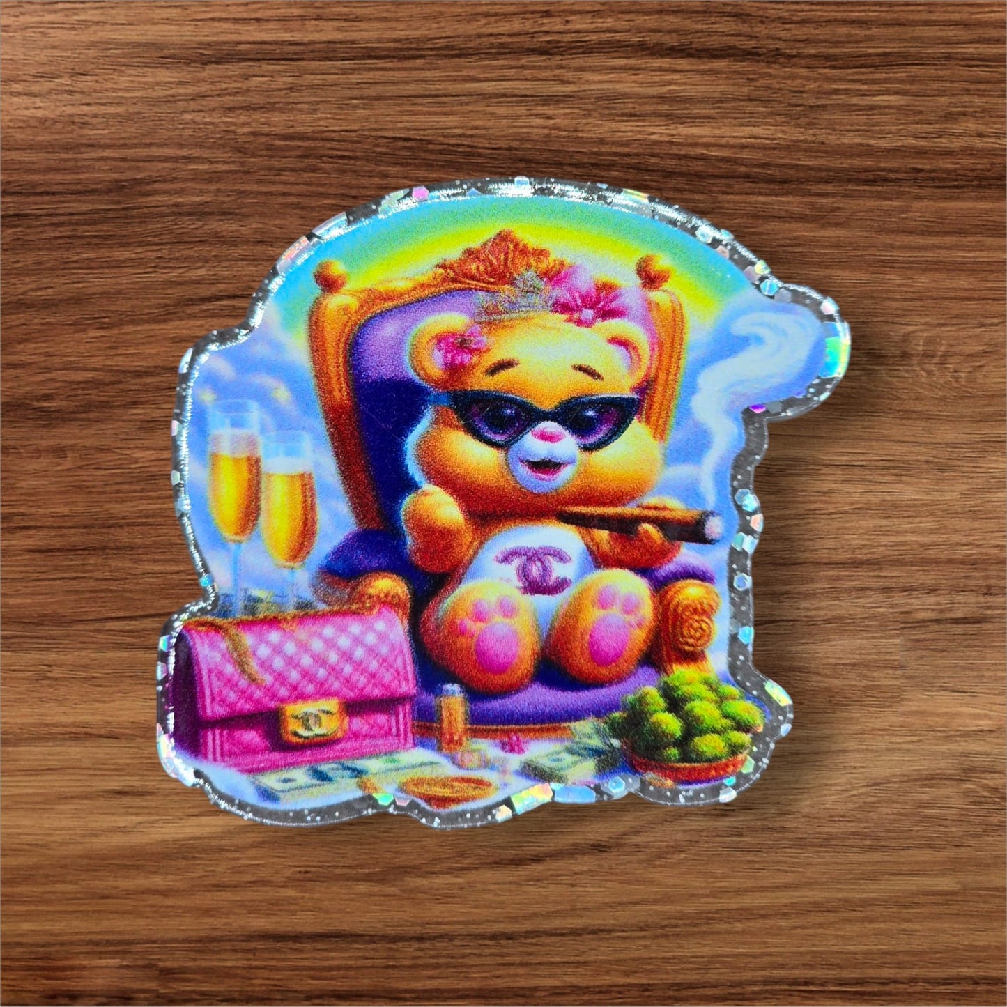 Boujee Caring Bear Flatback
