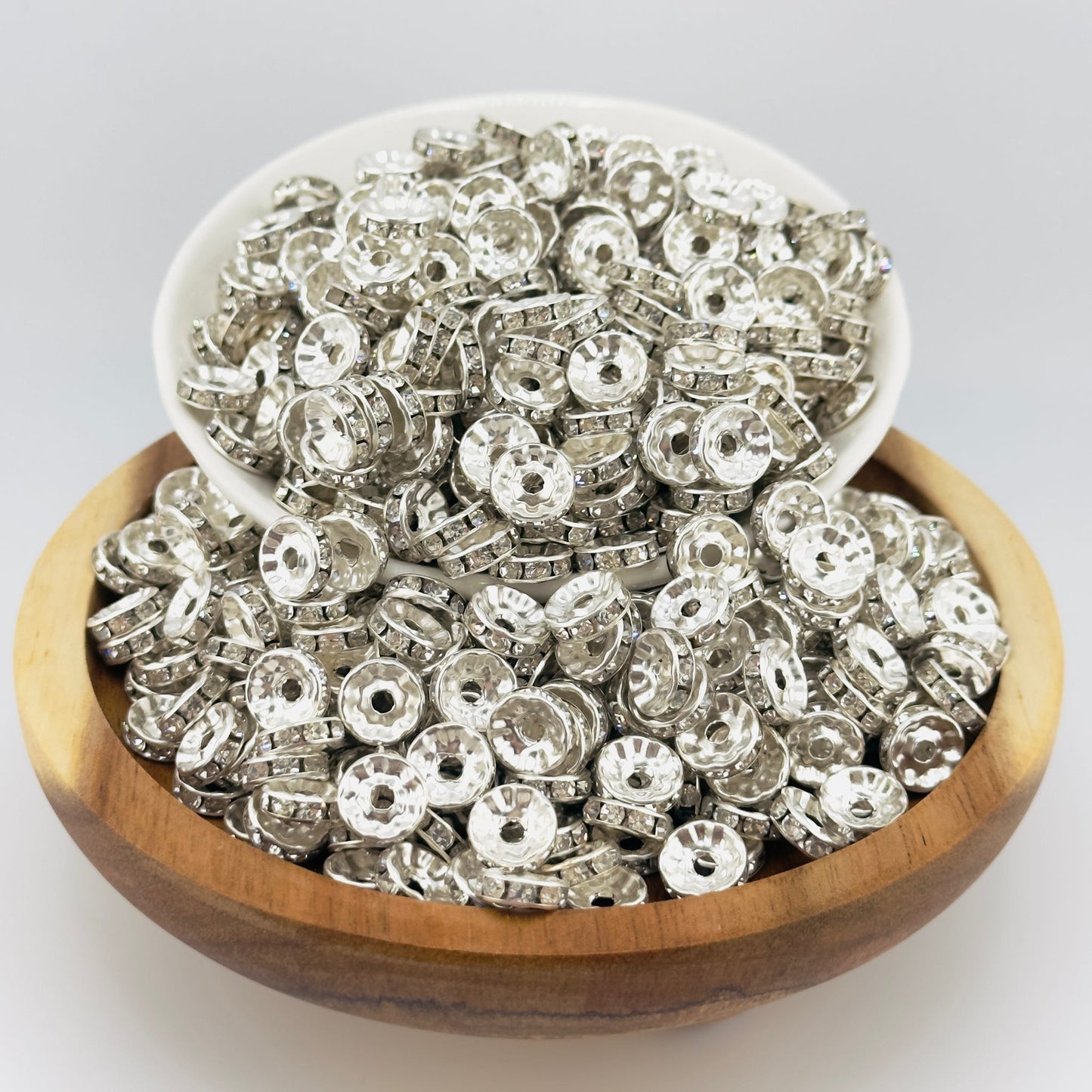 10mm Silver Wavy Spacer Pack