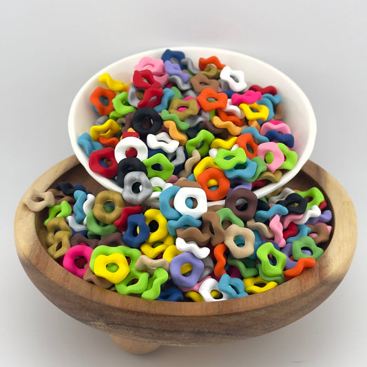 12mm Bright Matte Wavy Spacers