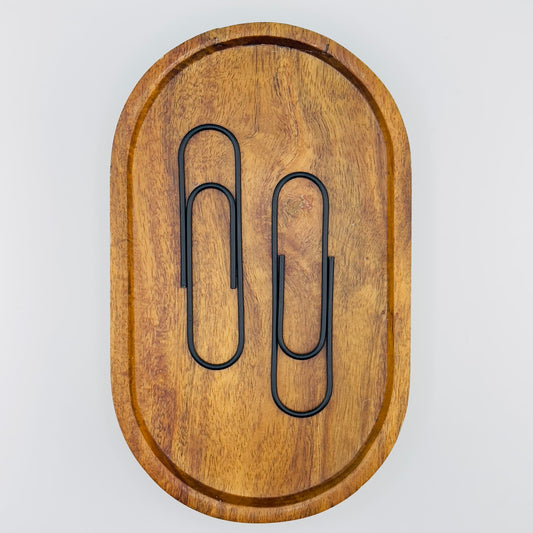 3.5" Black Paperclip