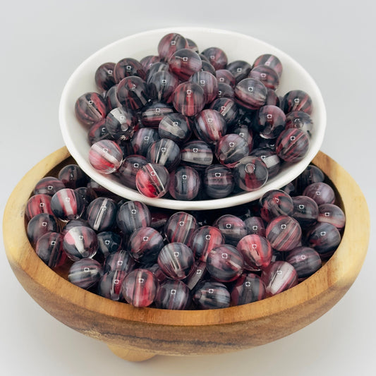 14mm Tricolor Acrylic Bead