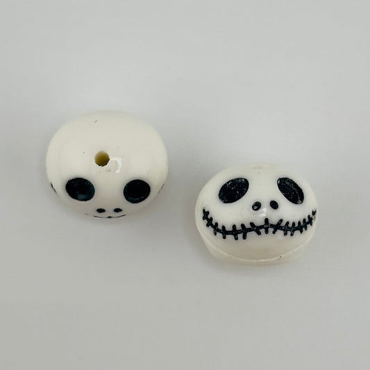 Acrylic Skeleton Face Bead