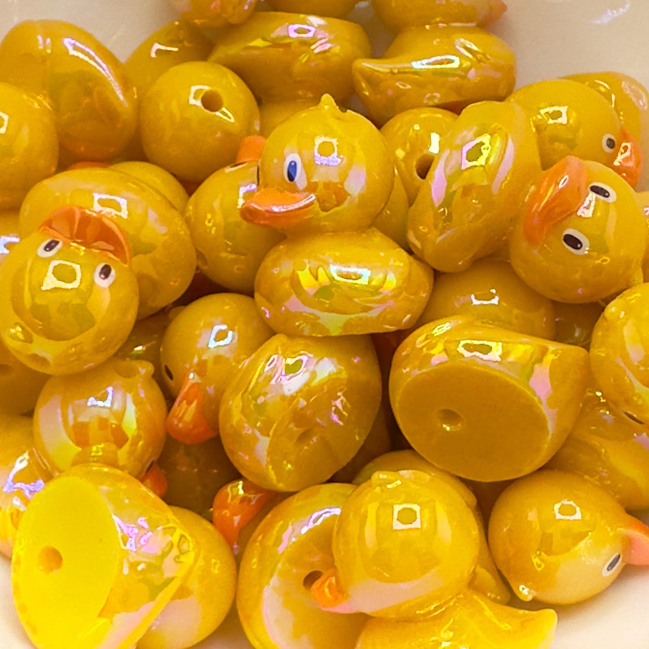 Acrylic Duck With Happy Face