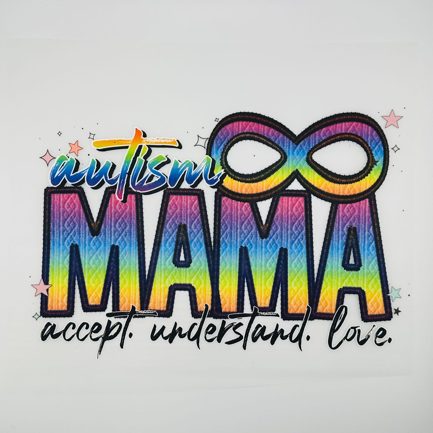 Infinity Autism Mama DTF Print