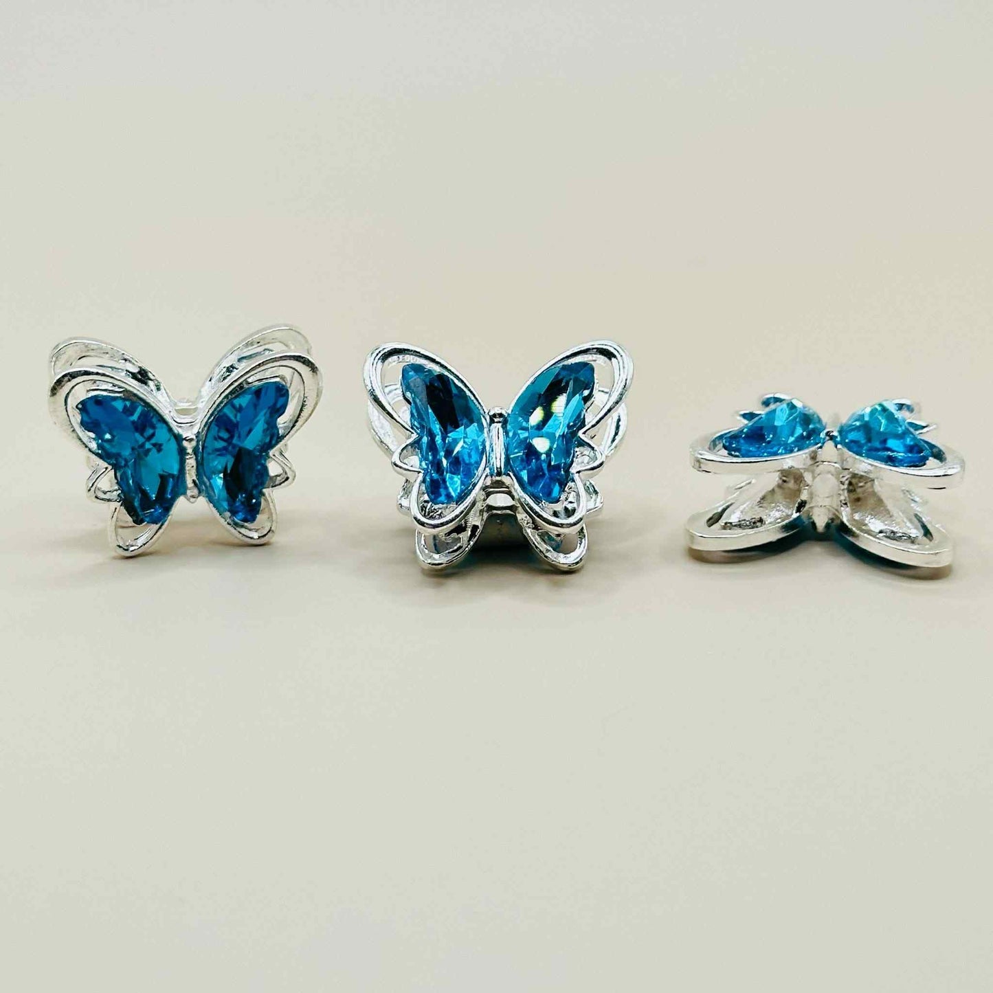 10mm Turquoise Metal Gemstone Butterfly