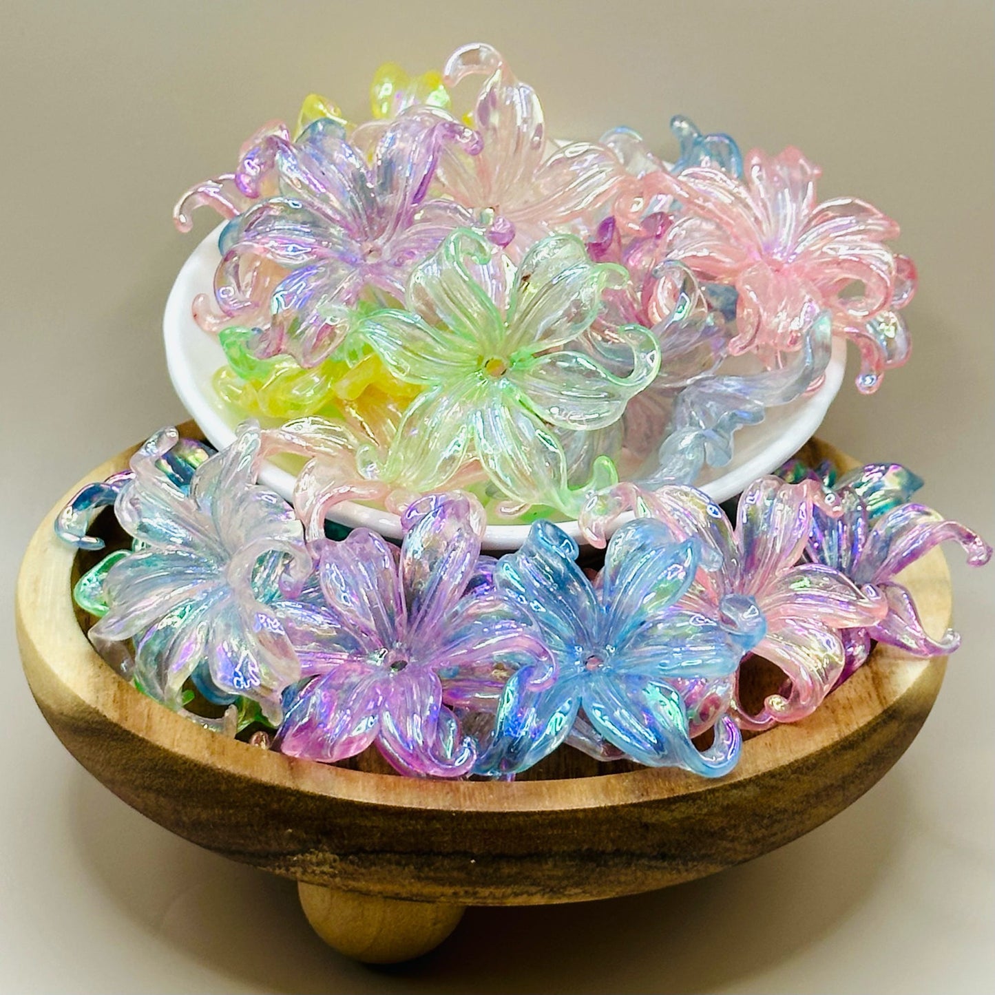 Acrylic Clear Flower Petal