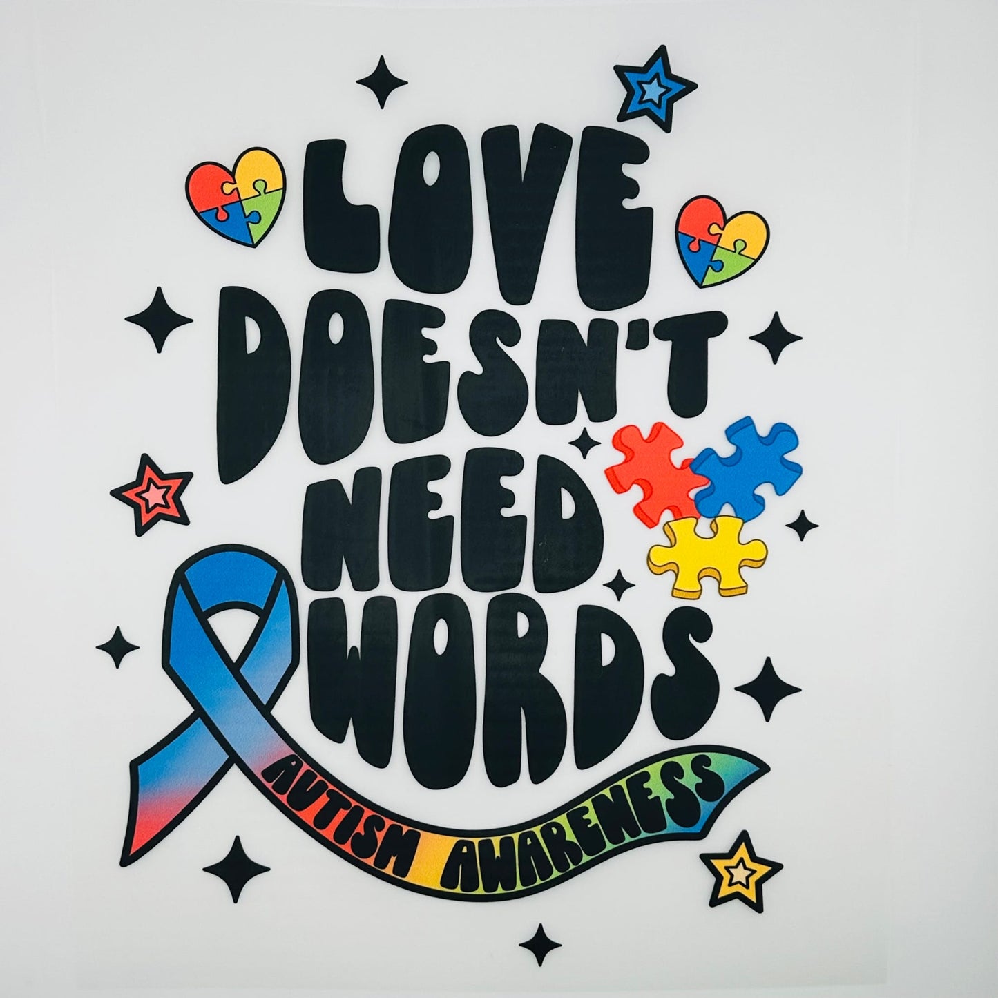 Love Doesn’t Need Words DTF Print