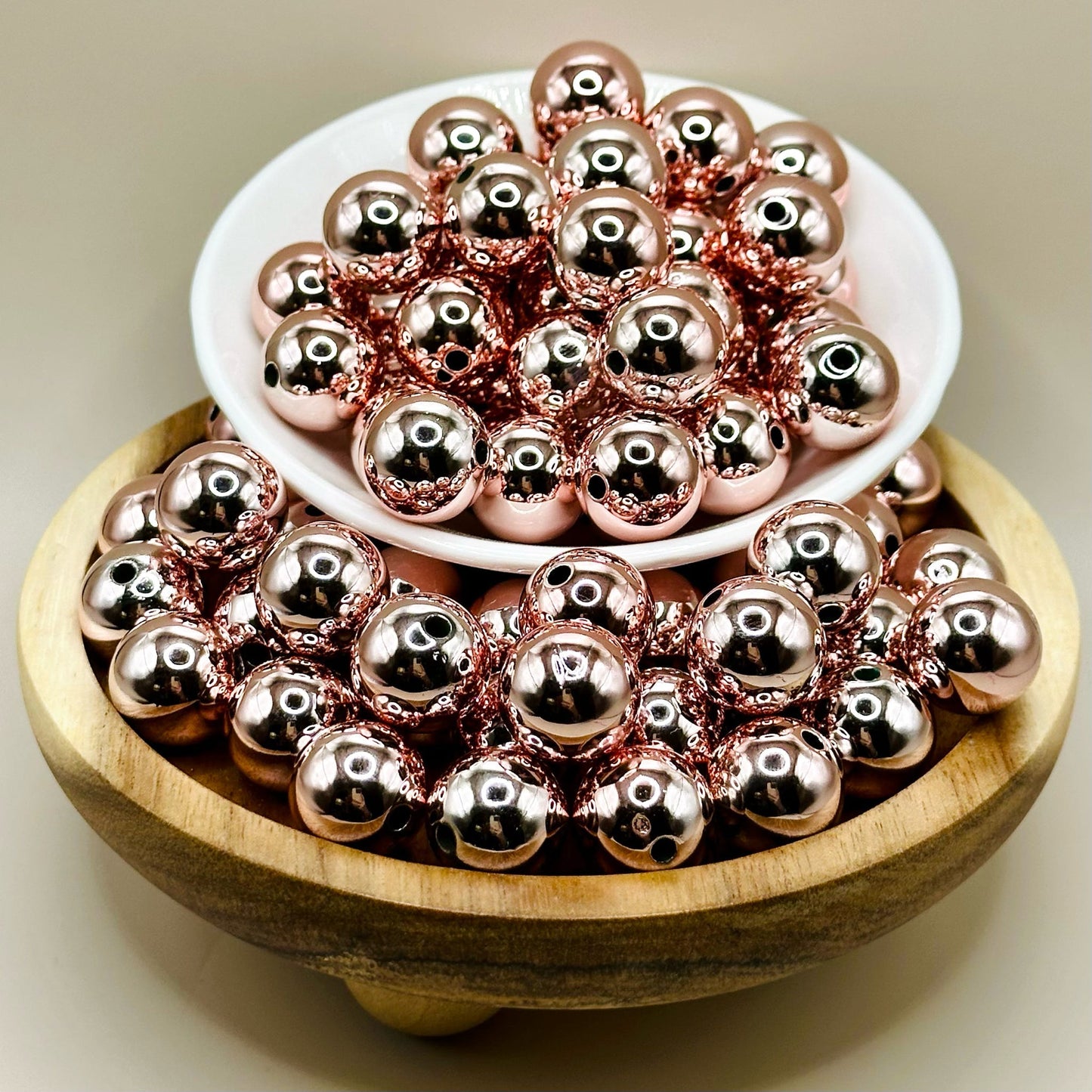 16mm Metallic Rose Pink Acrylic