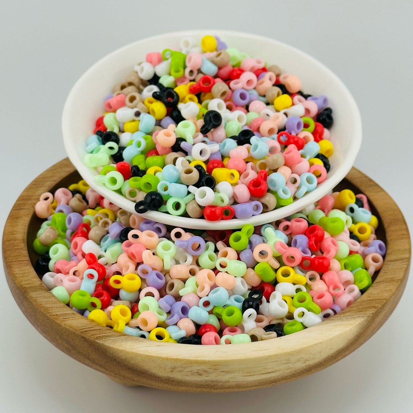 Bail Beads Bright Acrylic