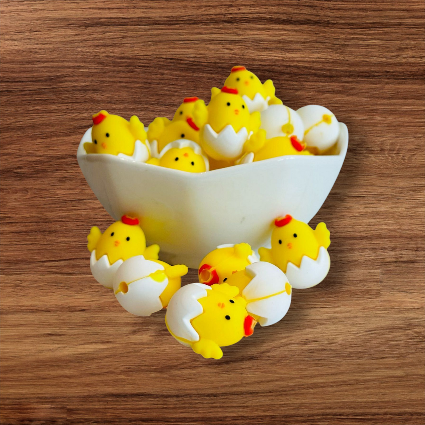 3D Happy Chick Focal Bead