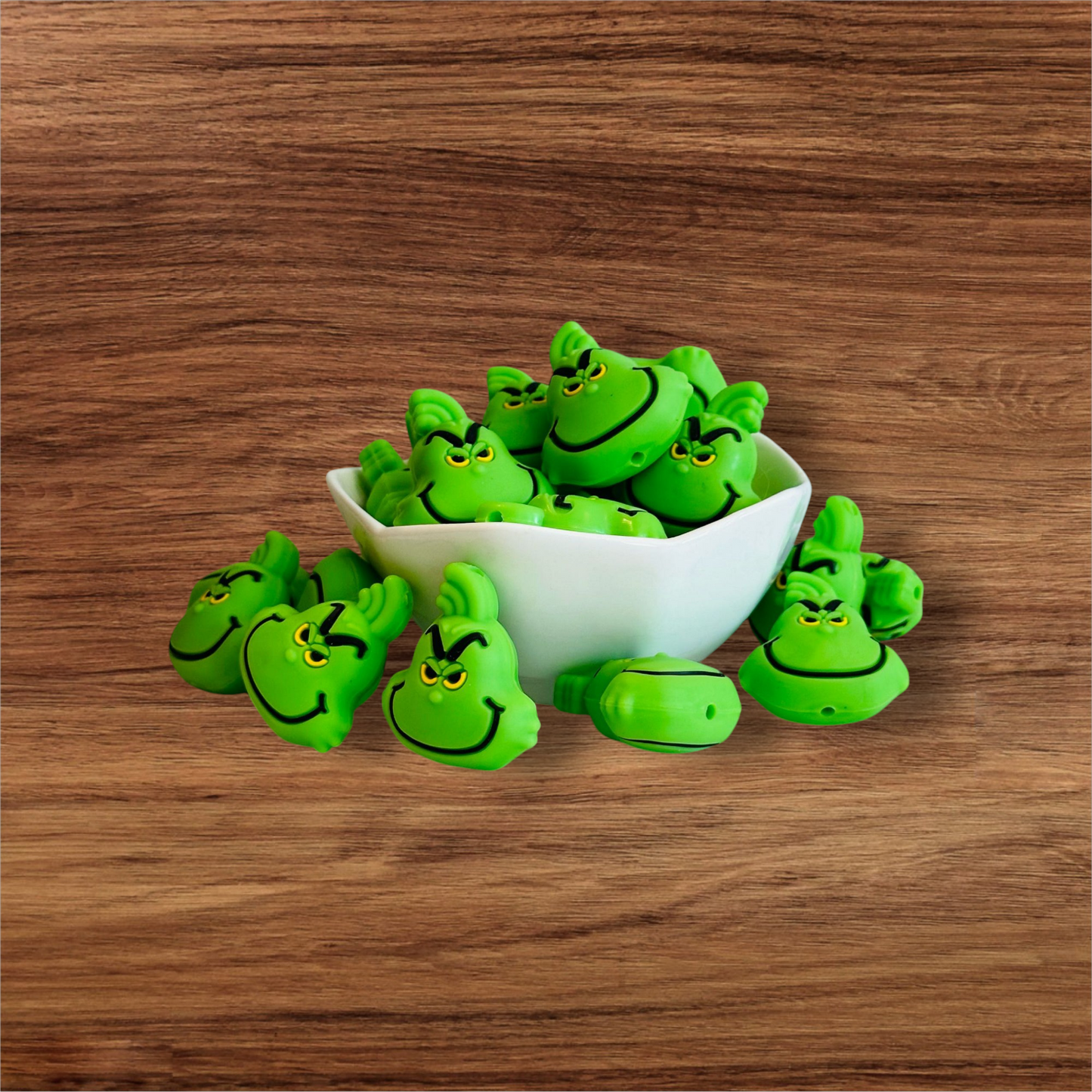 3D Sly Green Dude Focal Bead