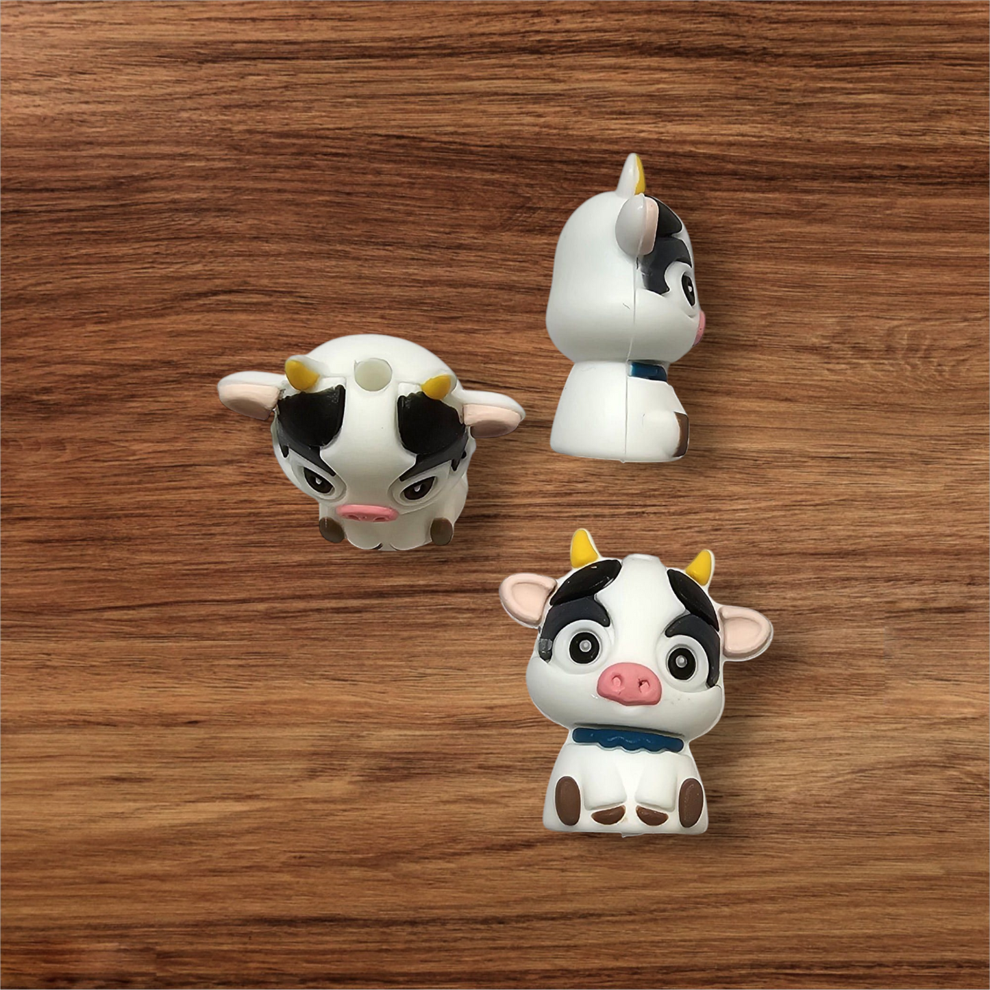 3D Cute Little Cow Focal Bead