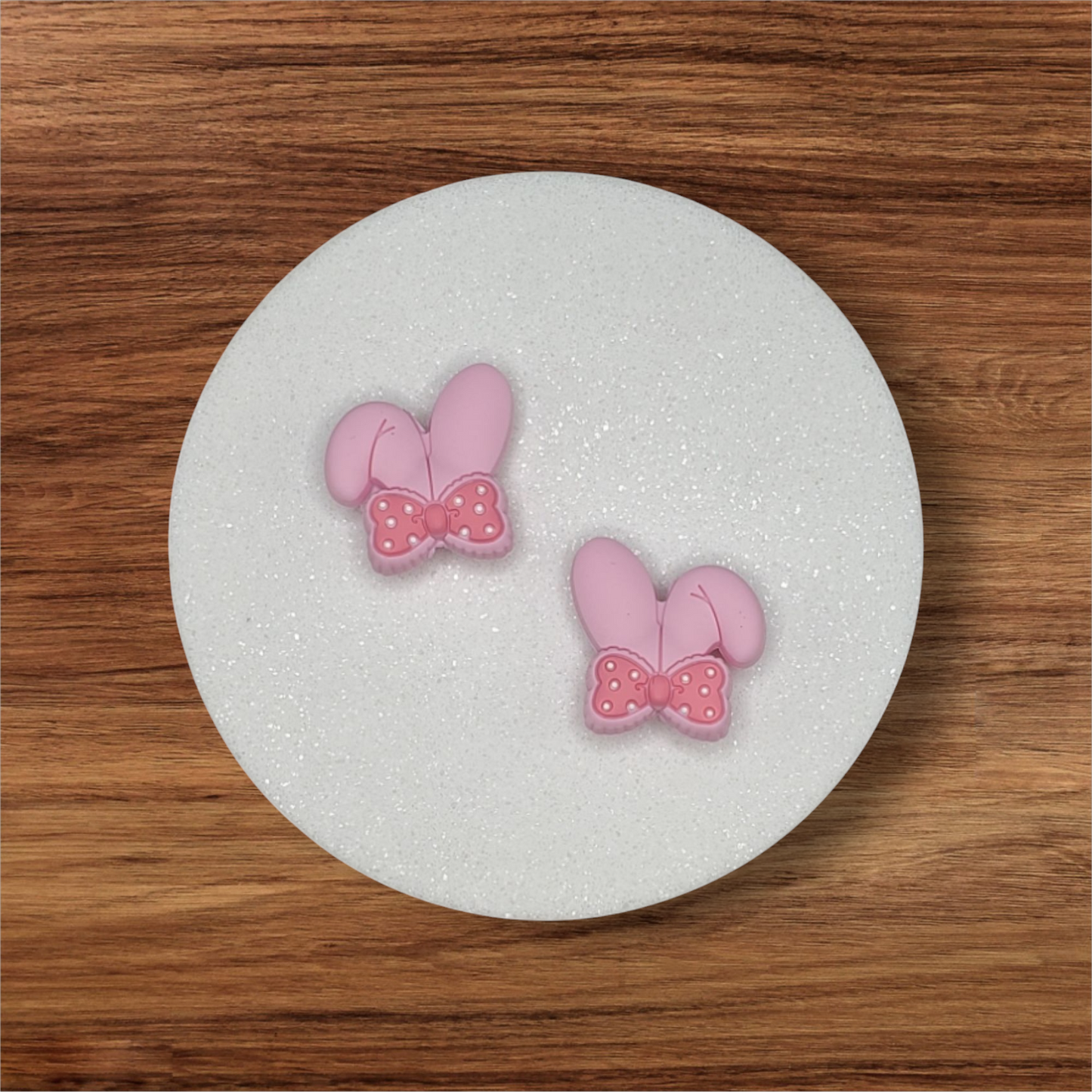 Light Pink Bunny Ears Focal Bead