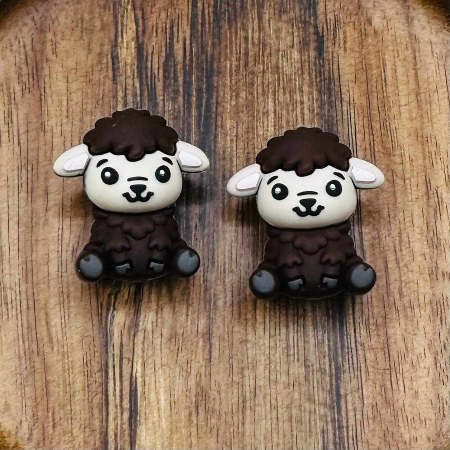 3D Brown Lamb Focal Bead