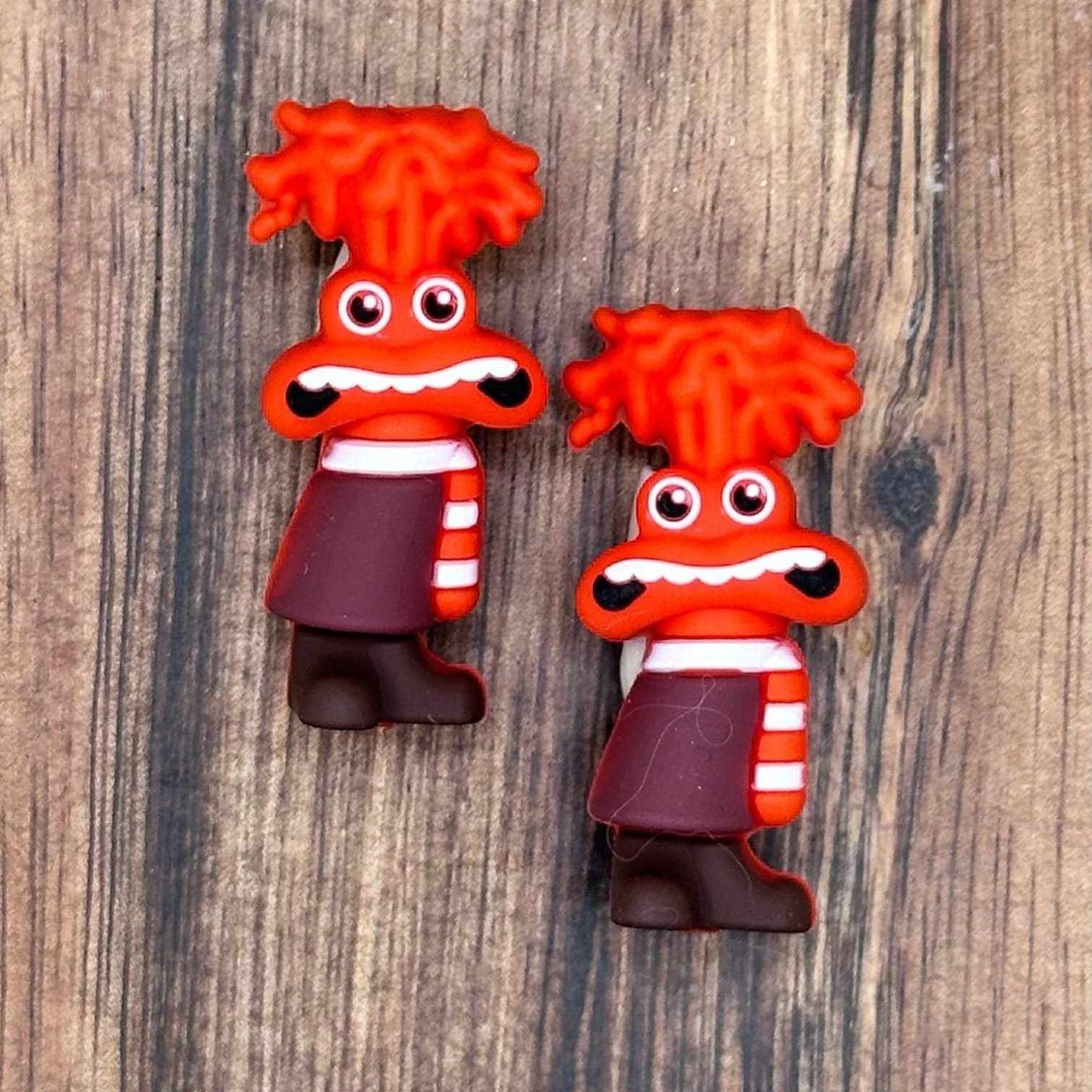 3D Worried Emotion Focal Bead