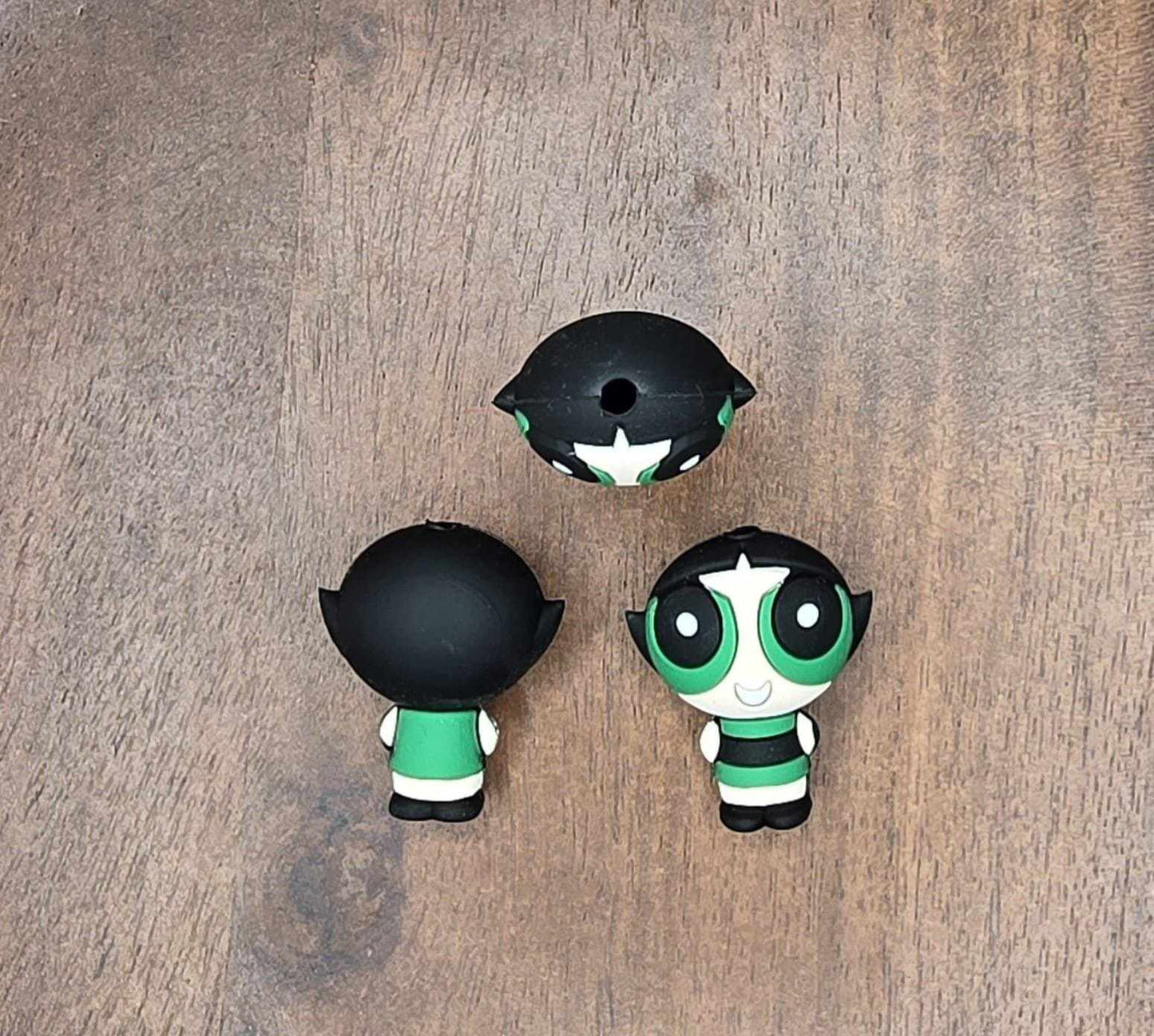 3D Power Girl Focal Bead