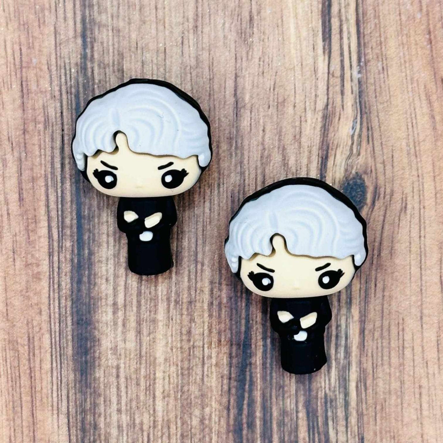 3D Golden Lady Focal Bead