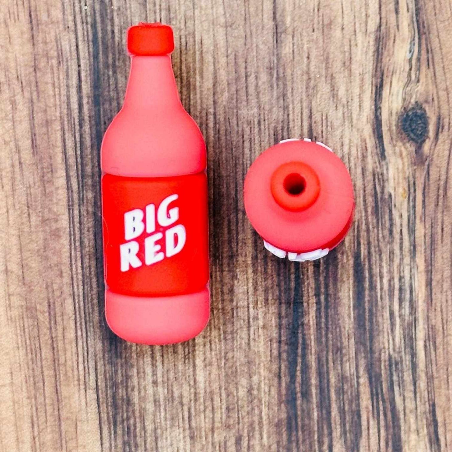 3D Big Red Focal Bead