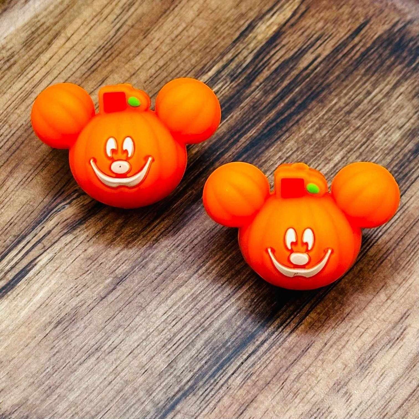 3D Fun Jack O Lantern Focal Bead