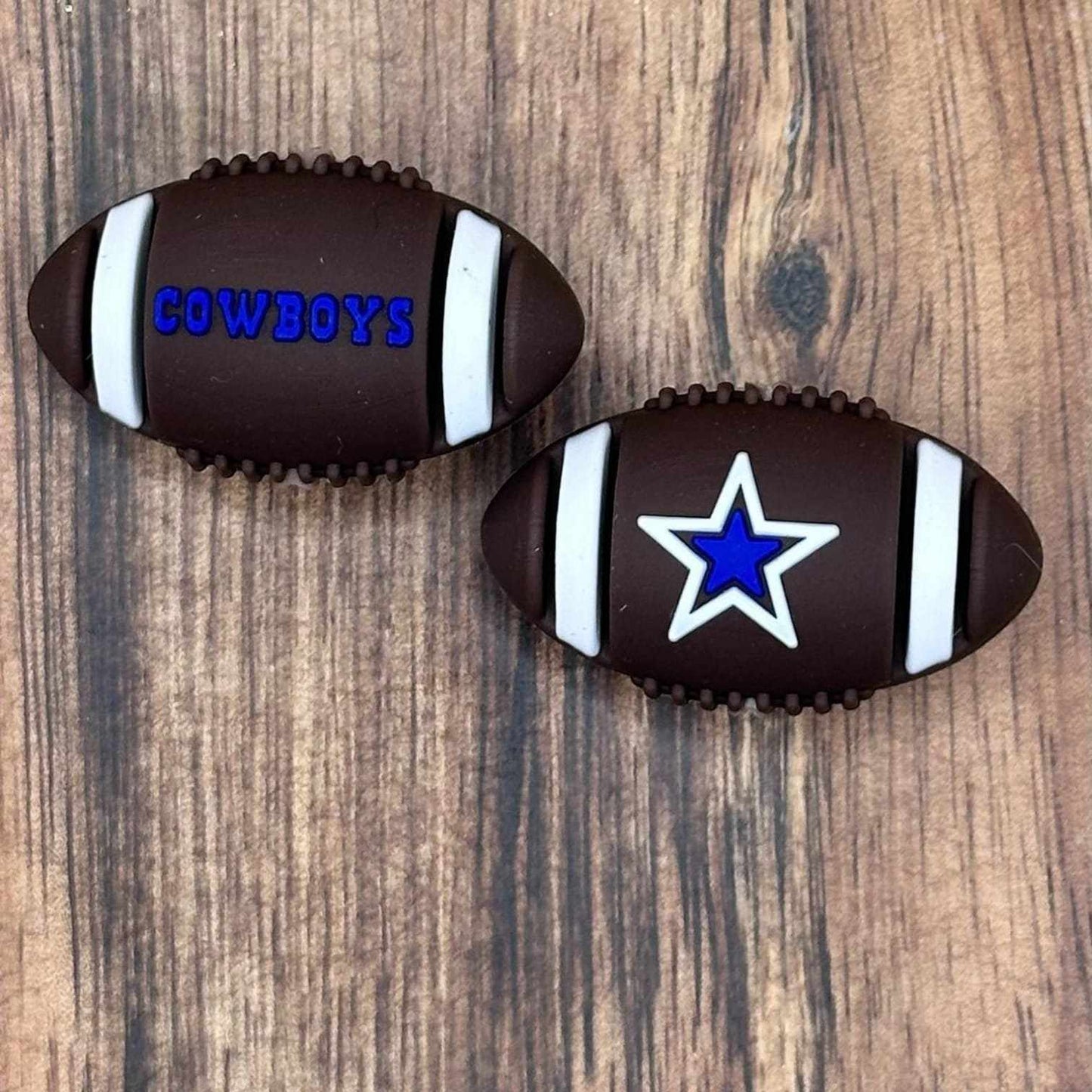 3D Team Football Focal Bead