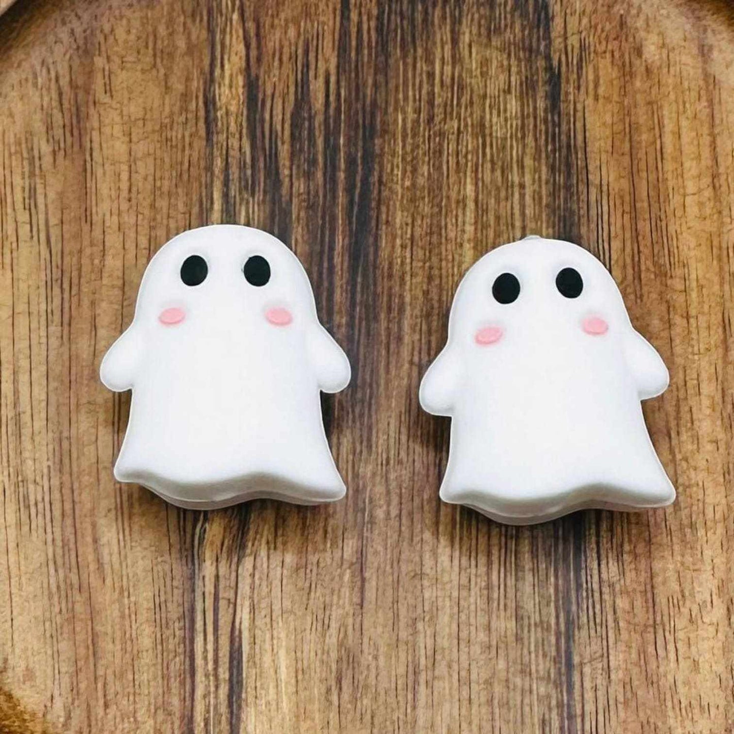 3D Ghost Emoji Focal Bead