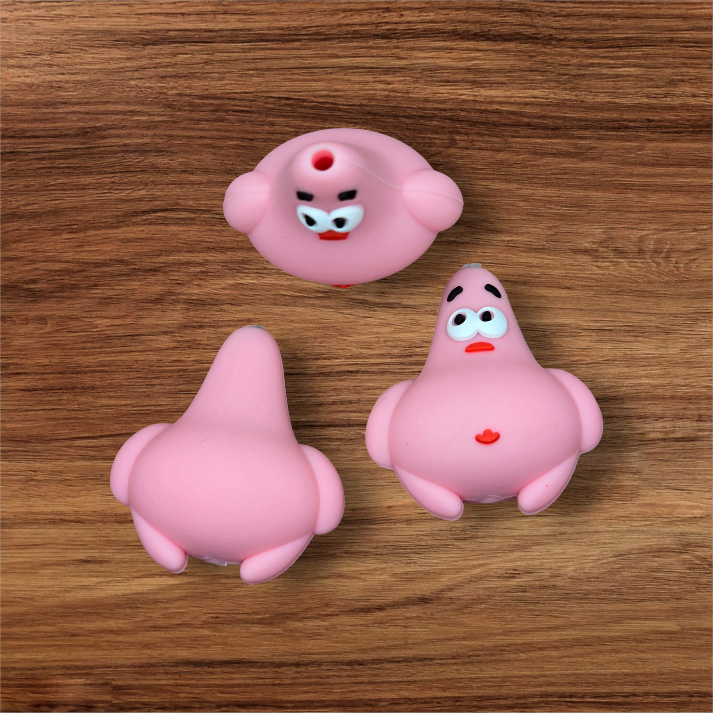 3D Pink Starfish Focal Bead