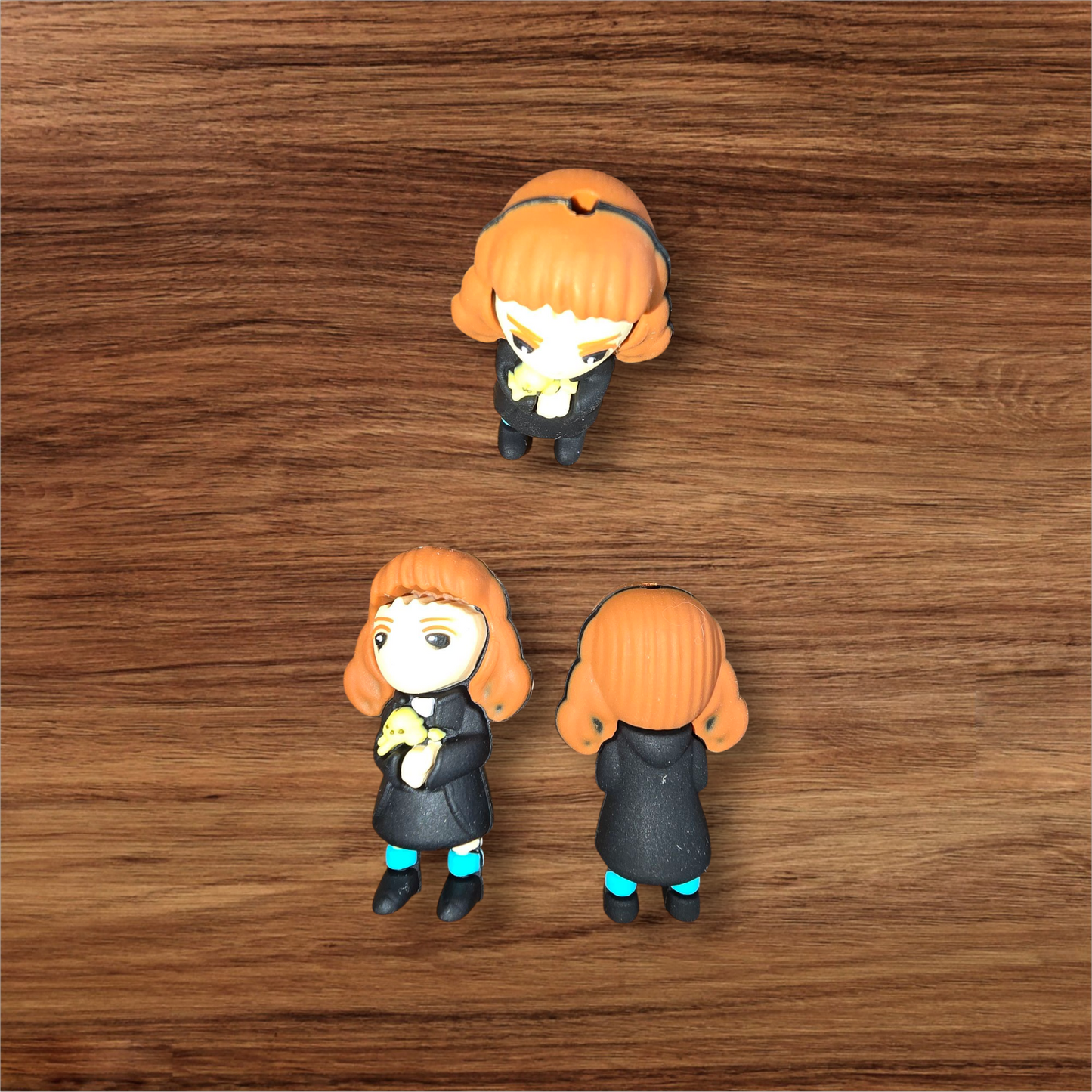 3D Girl Wizard Focal Bead