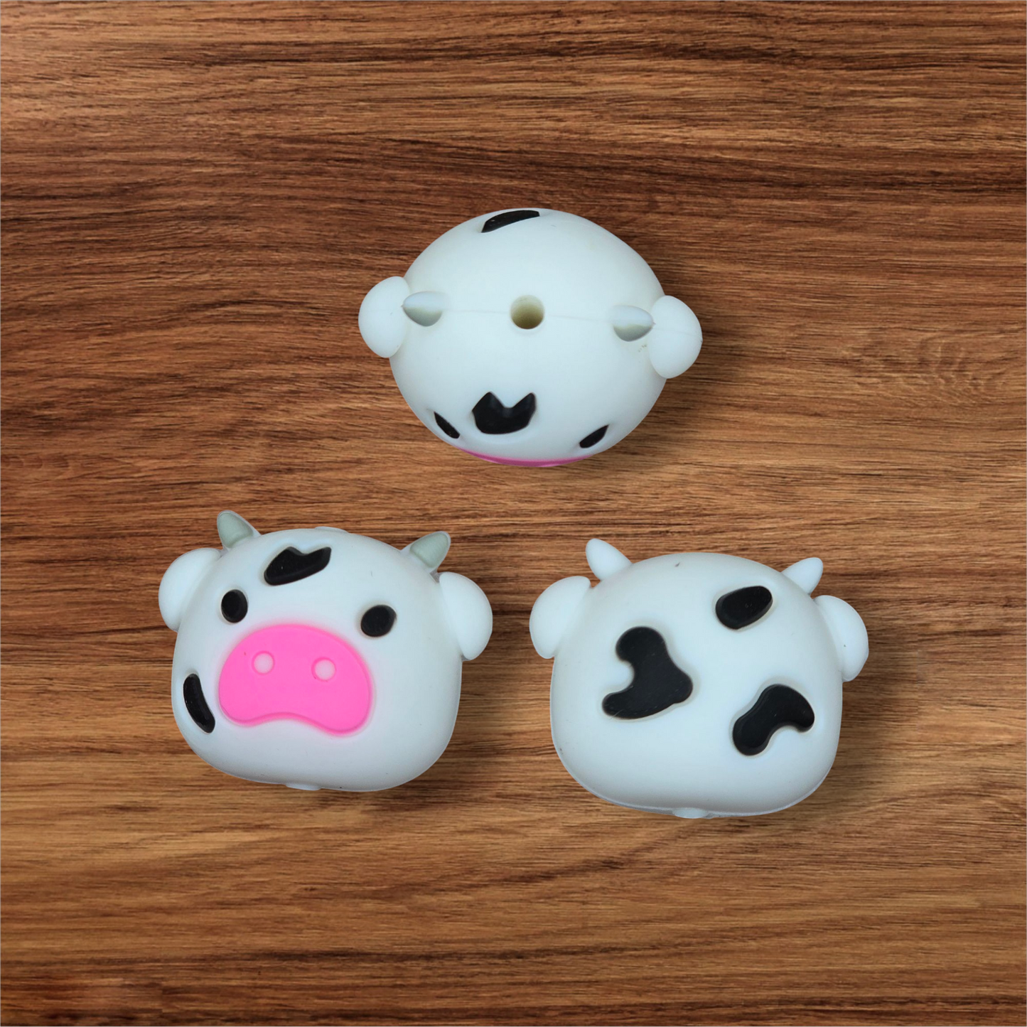 3D Cow Head Focal Bead