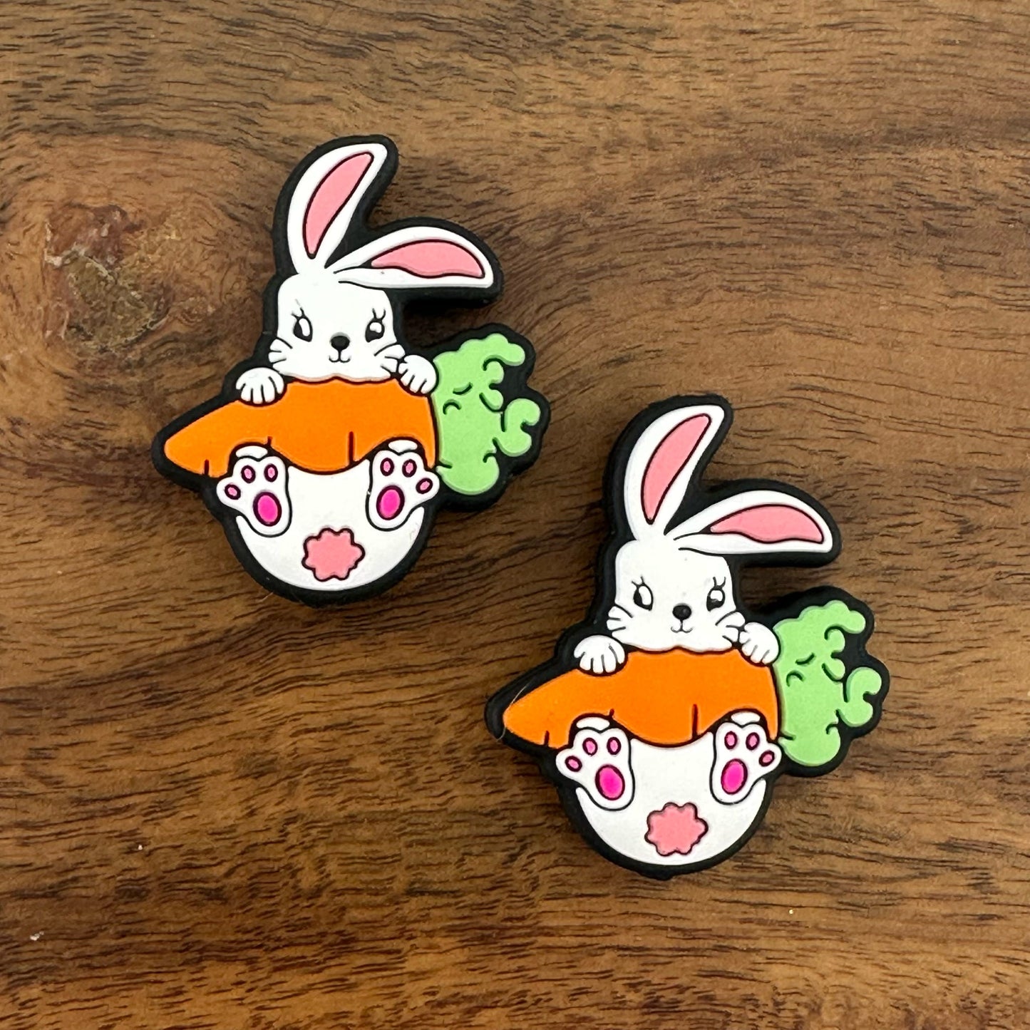 Bunny With A Carrot Focal Bead