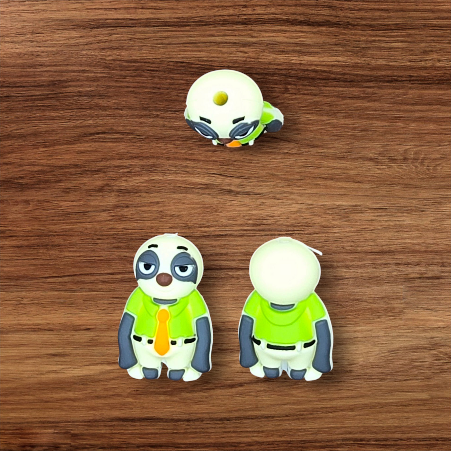 3D Banker Sloth Focal Bead