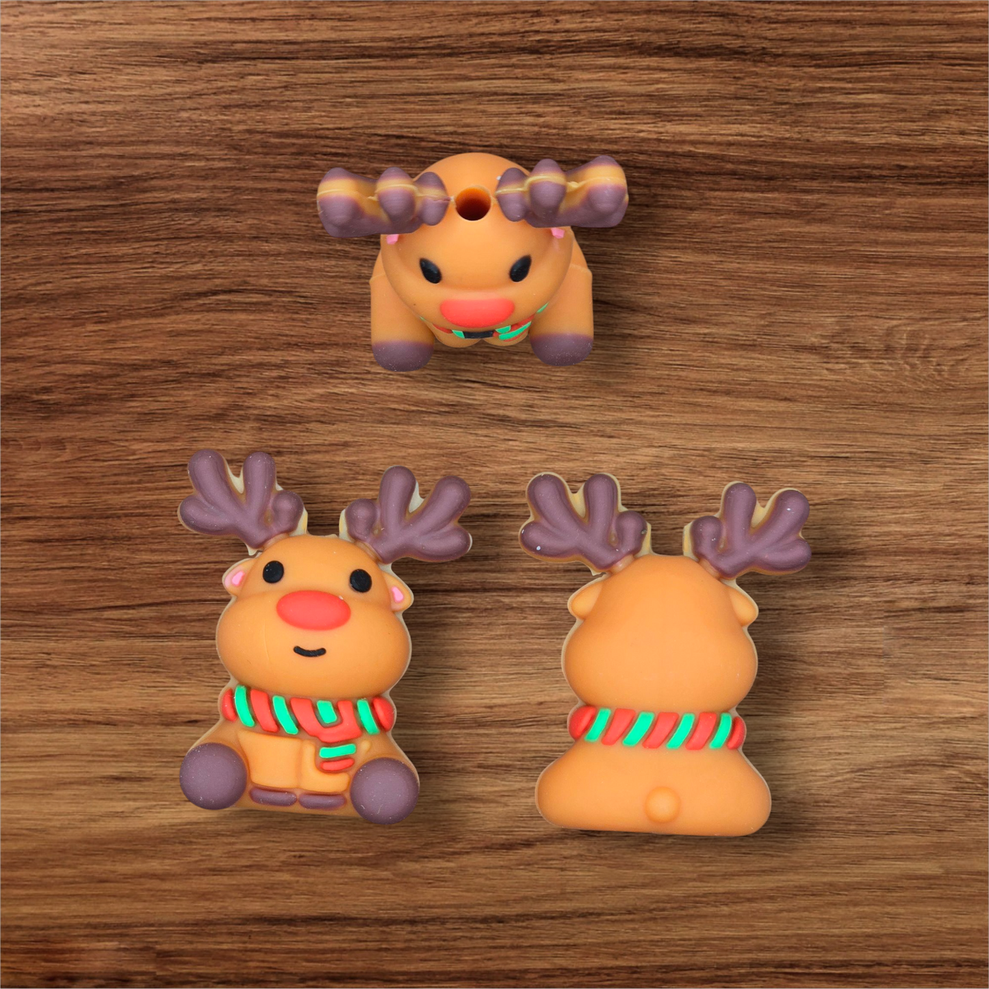 3D Reindeer Focal Bead