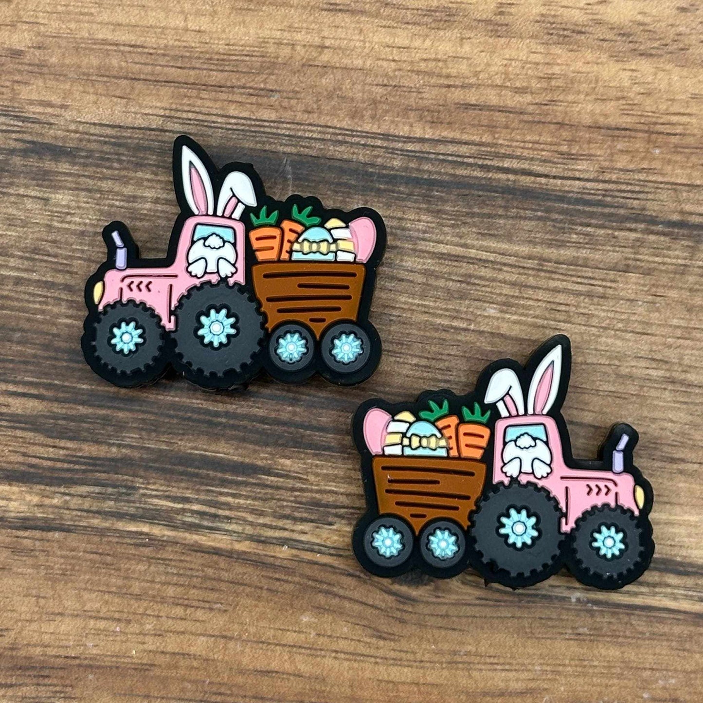 Bunny Tractor Focal Bead