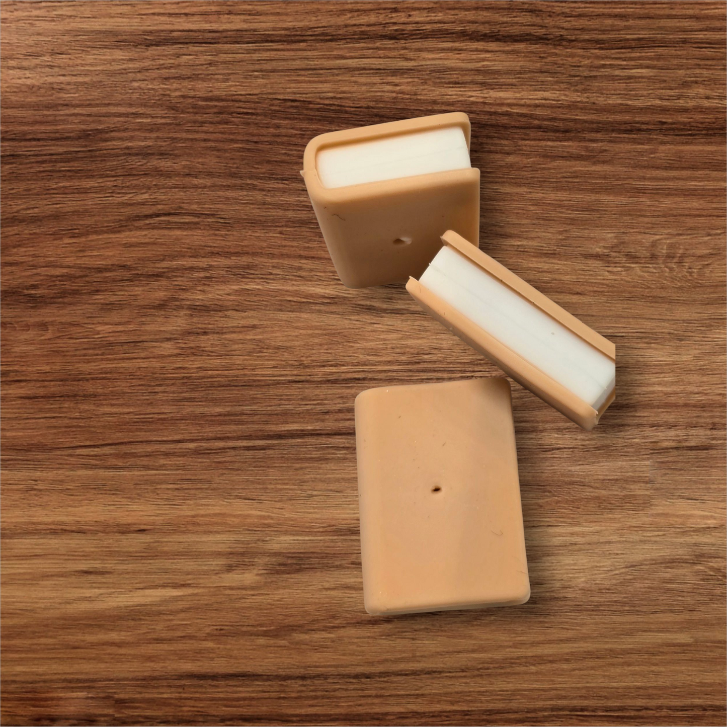 3D Dark Tan Book Focal Bead