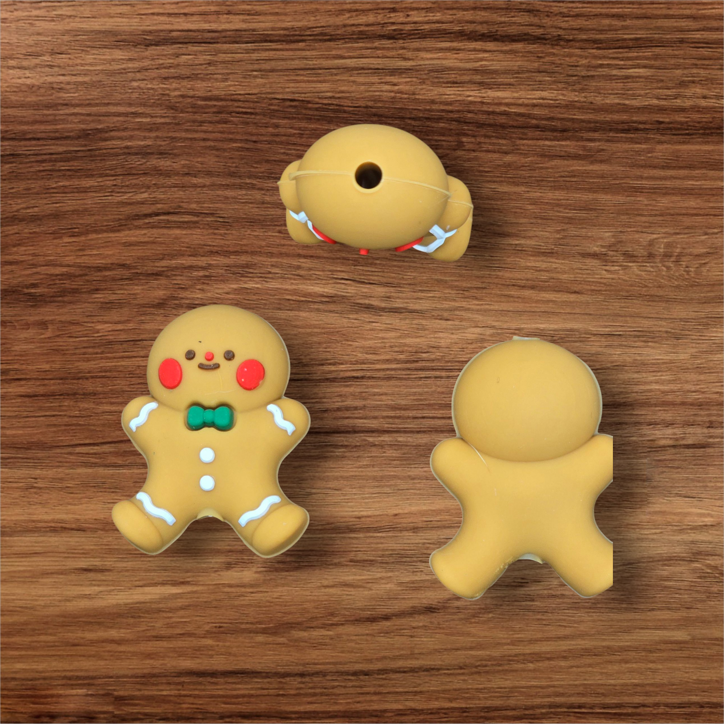 3D Gingerbread Man Focal Bead