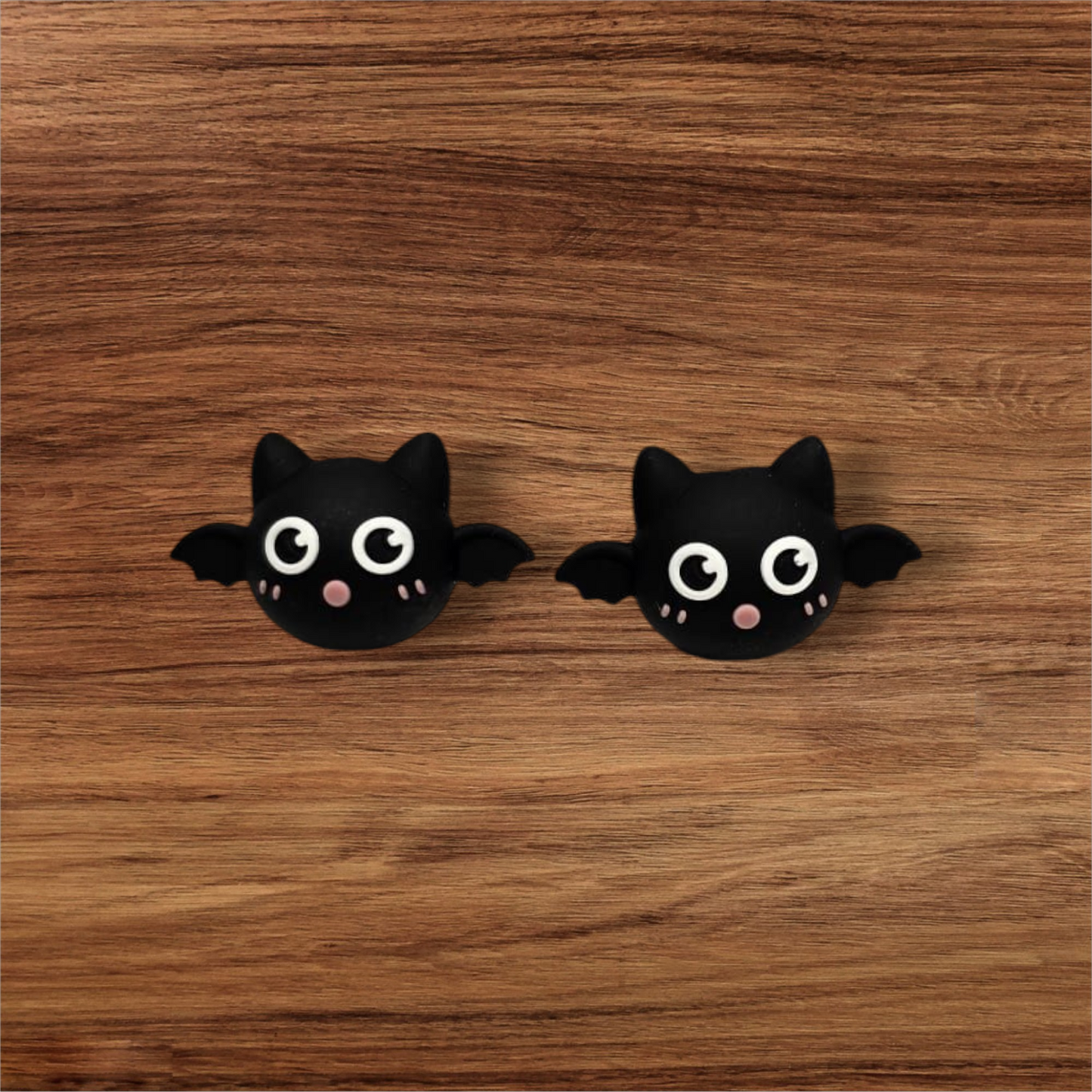 3D Black Bat Focal Bead