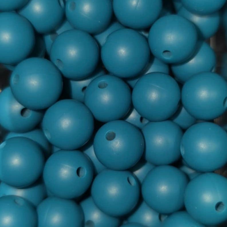 Tropical Lagoon Solid Silicone Bead