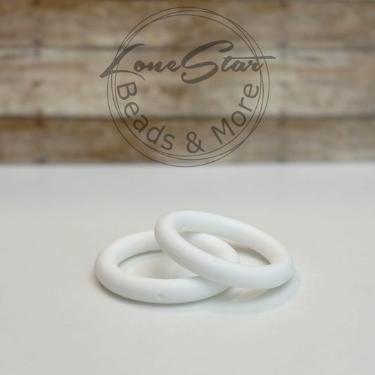 65mm Solid White Silicone Ring