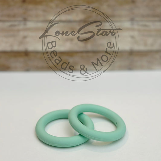 65mm Mint Green Silicone Ring