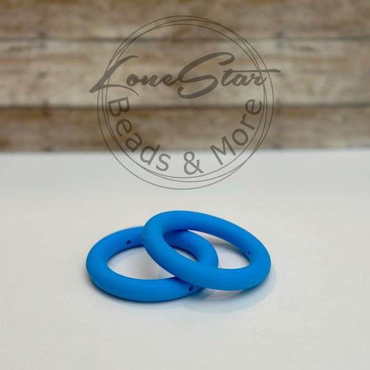 65mm Bright Blue Silicone Ring