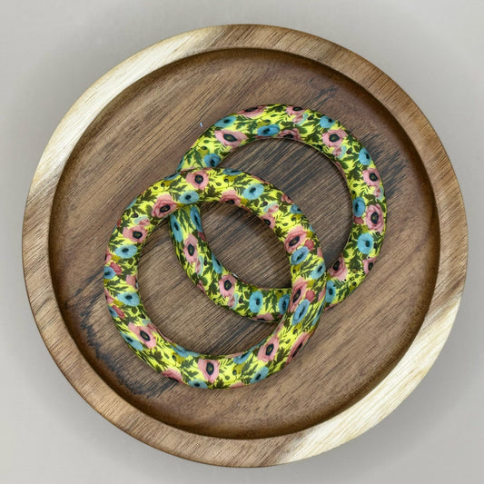 65mm Bright Spring Flowers Silicone Ring
