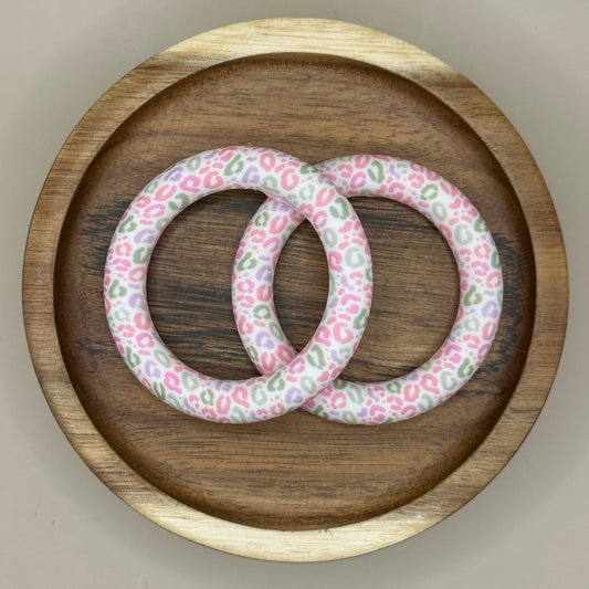 65mm Pastel Animal Print Silicone Ring