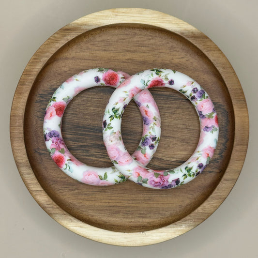 65mm Classy Floral Silicone Ring
