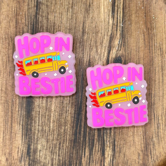 Hop In Bestie Focal Bead