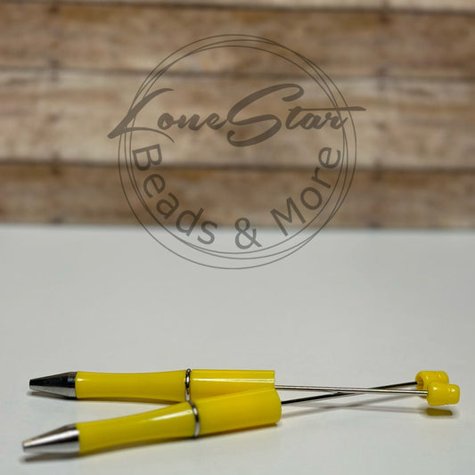 Solid Yellow Beadable Pen