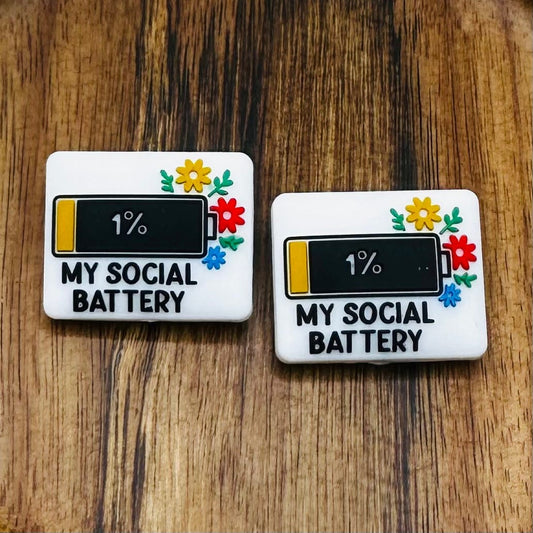 1% Social Battery Focal Bead