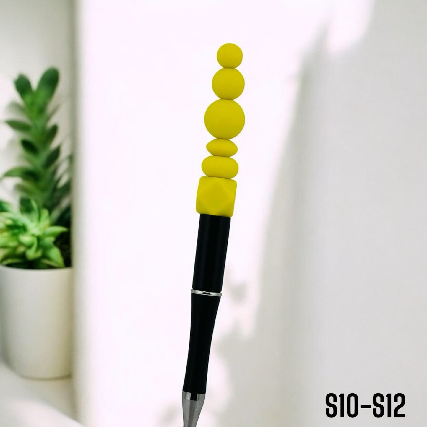 Golden Nugget Yellow Solid Silicone Bead