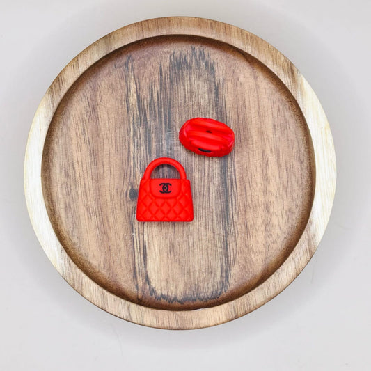 Red Purse Focal Bead