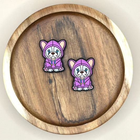 Purple Hoodie Dog Bead