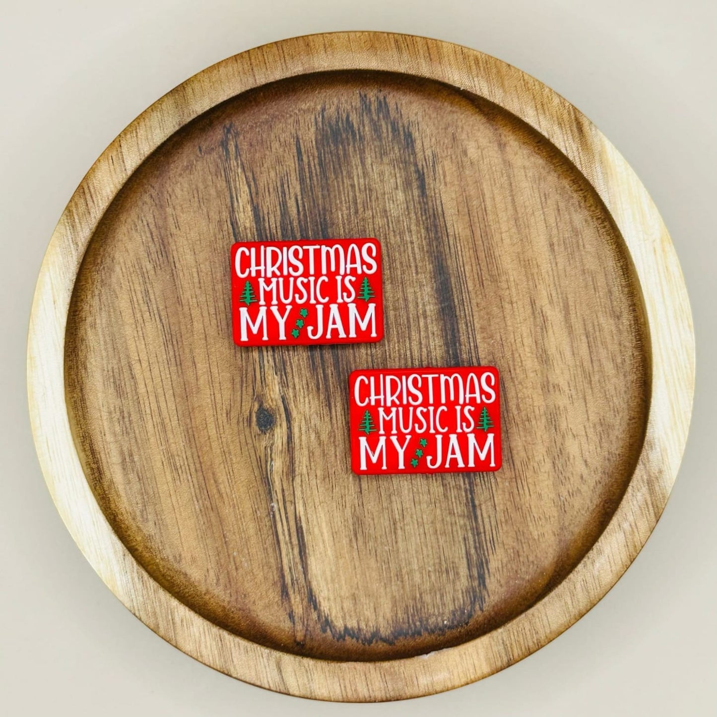 Christmas Music Is My Jam Focal Bead