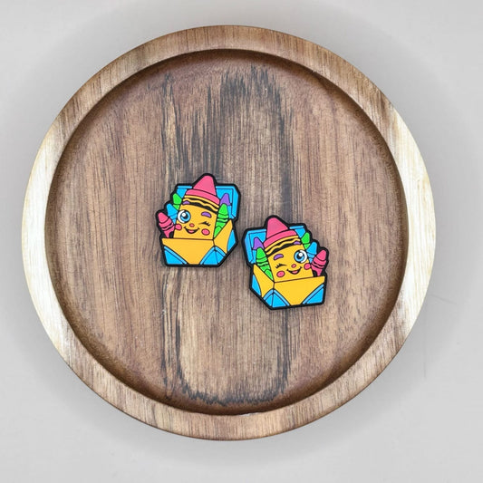 Happy Crayon Box Focal Bead